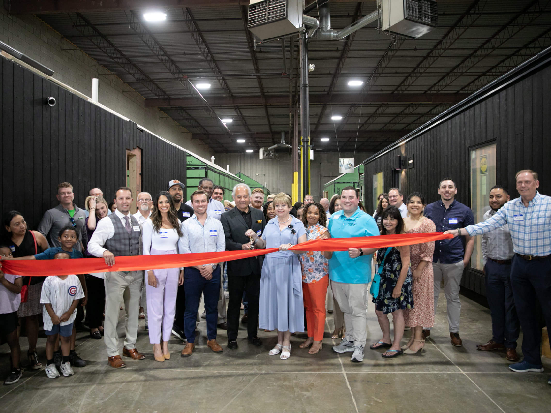 Ribbon-cutting ceremony at the new US factory in 2022