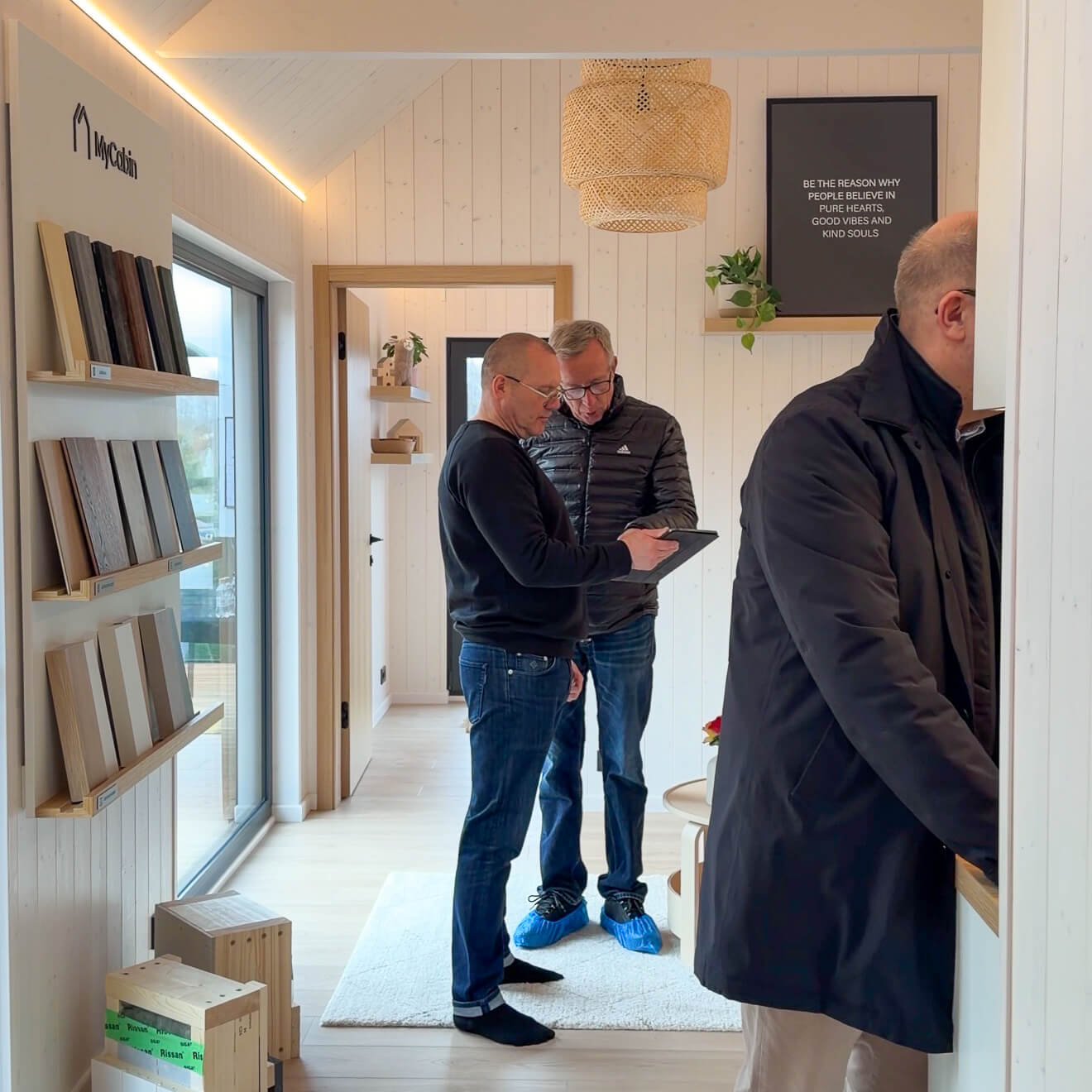 Visitors at a MyCabin demo day