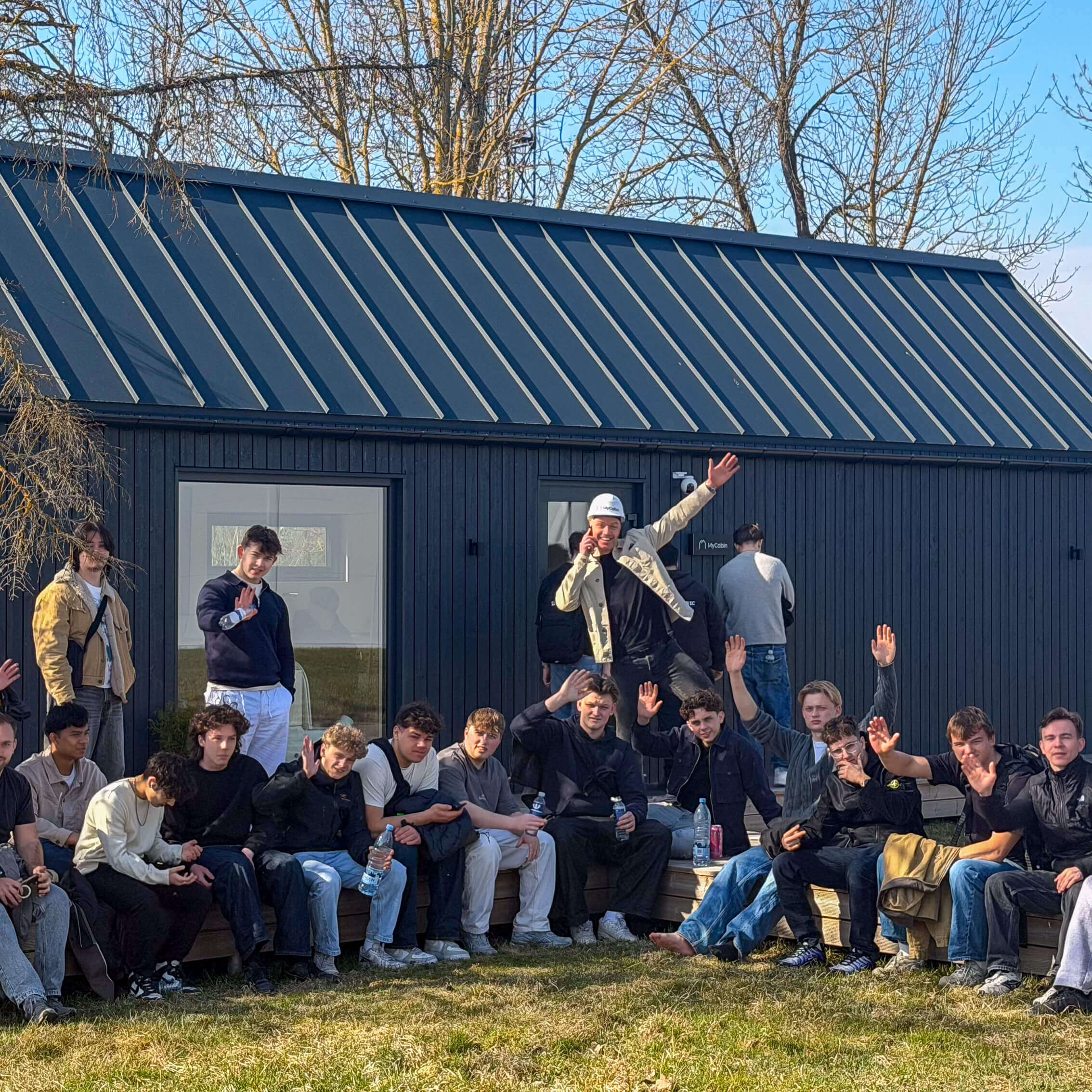Visitors at a MyCabin demo day