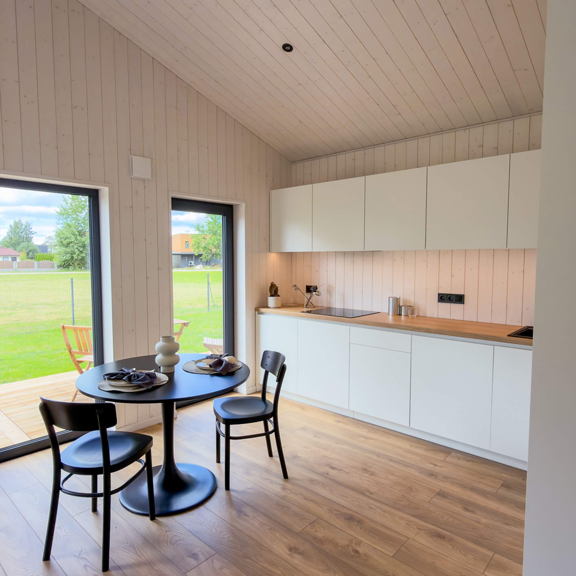 The kitchen inside a Living 80