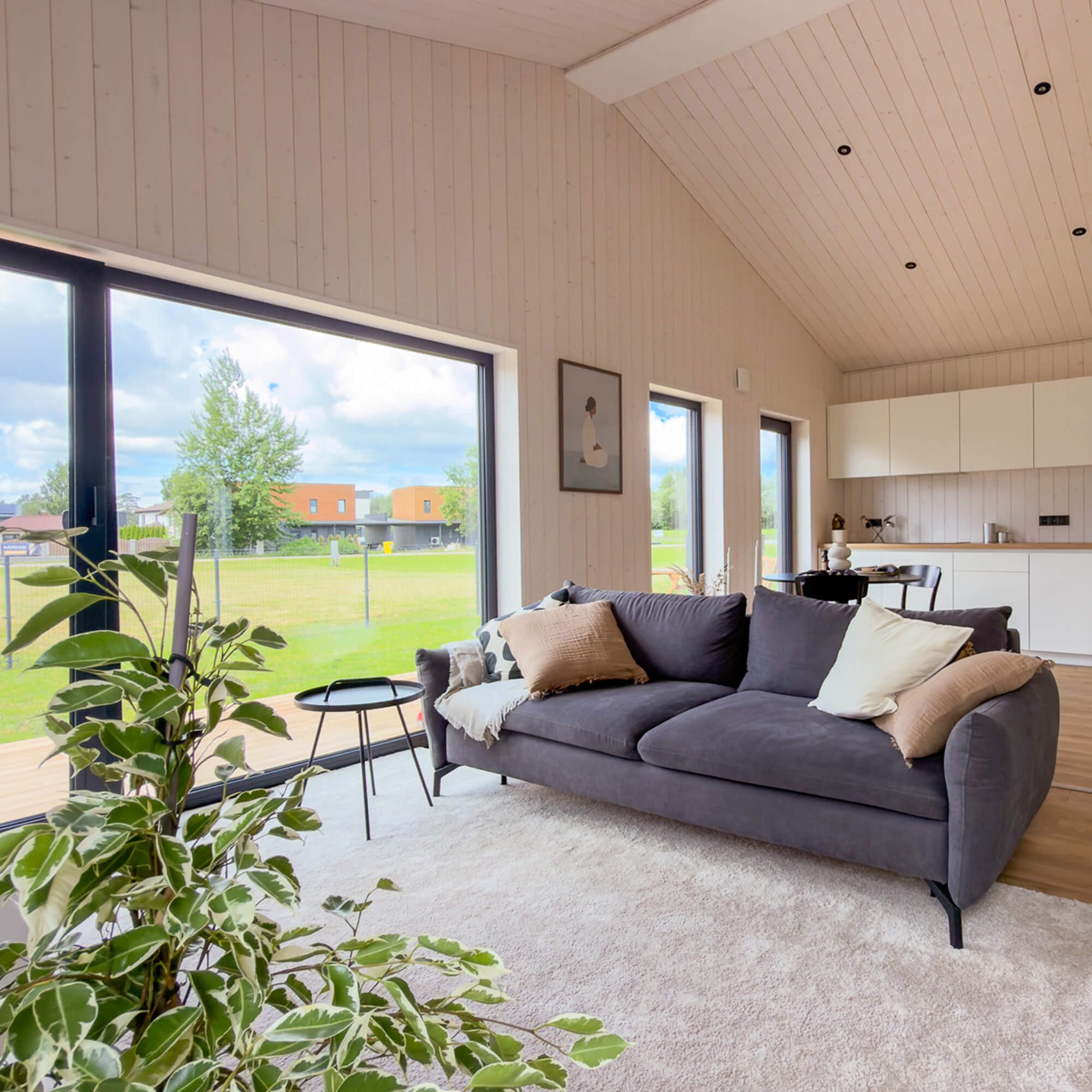 The living area inside a Living 80