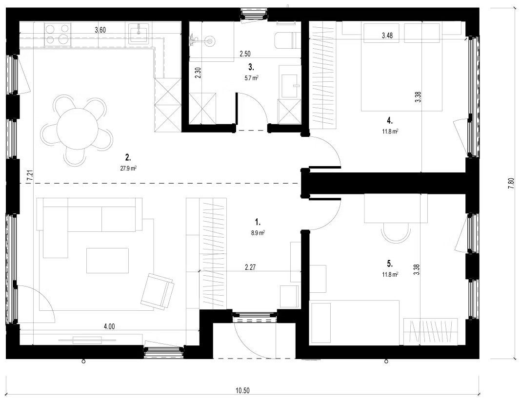 Living 80 floor plan